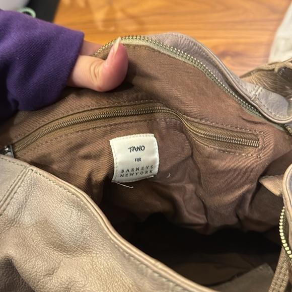 Tano for Barney’s grey/tan slouchy shoulder bag - Picture 3 of 3